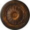 Ekena Millwork Alexa Ceiling Medallion (Fits Canopies up to 2 7/8"), Hand-Painted Rust, 20 1/2"OD x 1 7/8"P CM20ALRUS - alternate 1